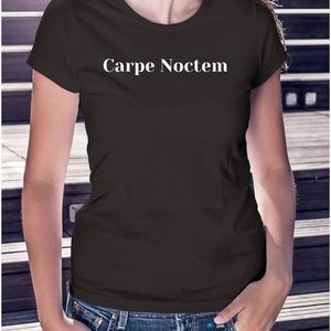 Carpe Noctem - SEIZE The NIGHT - Black T-shirt
